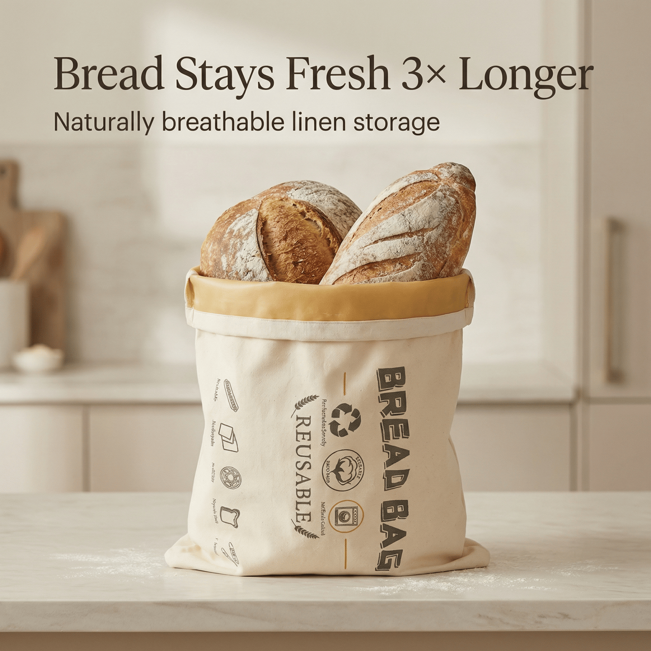 Beeswax Bread Bag